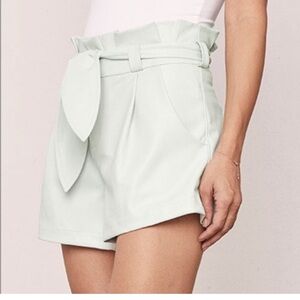 David Lerner/Paperbag Waist Vegan Shorts Size Small